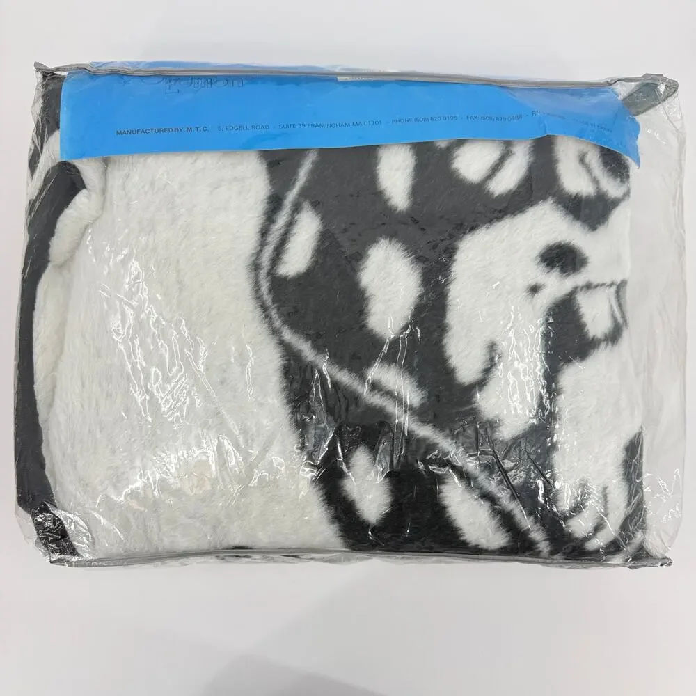 Vintage MORA Silver Edition Dalmatian Dog Throw Blanket 60x80 Spain NOS Acrylic